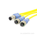 M12 Y-Type Concector Cable للسيارات